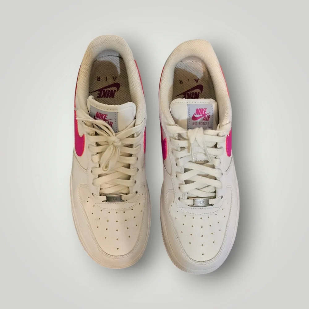 Nike Shoes Youth 8.5 Air Force 1s Sneakers Classic‎ AF1 Pink Swoosh Lace